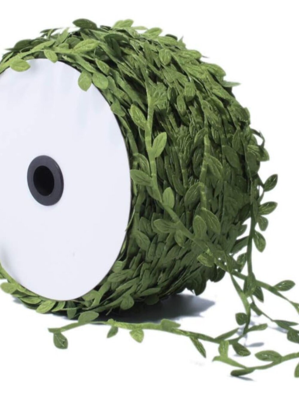 Grass Olive Green Leaves Leaf Ribbon Trim Rope - 20 Yards - for Garland DIY Craf